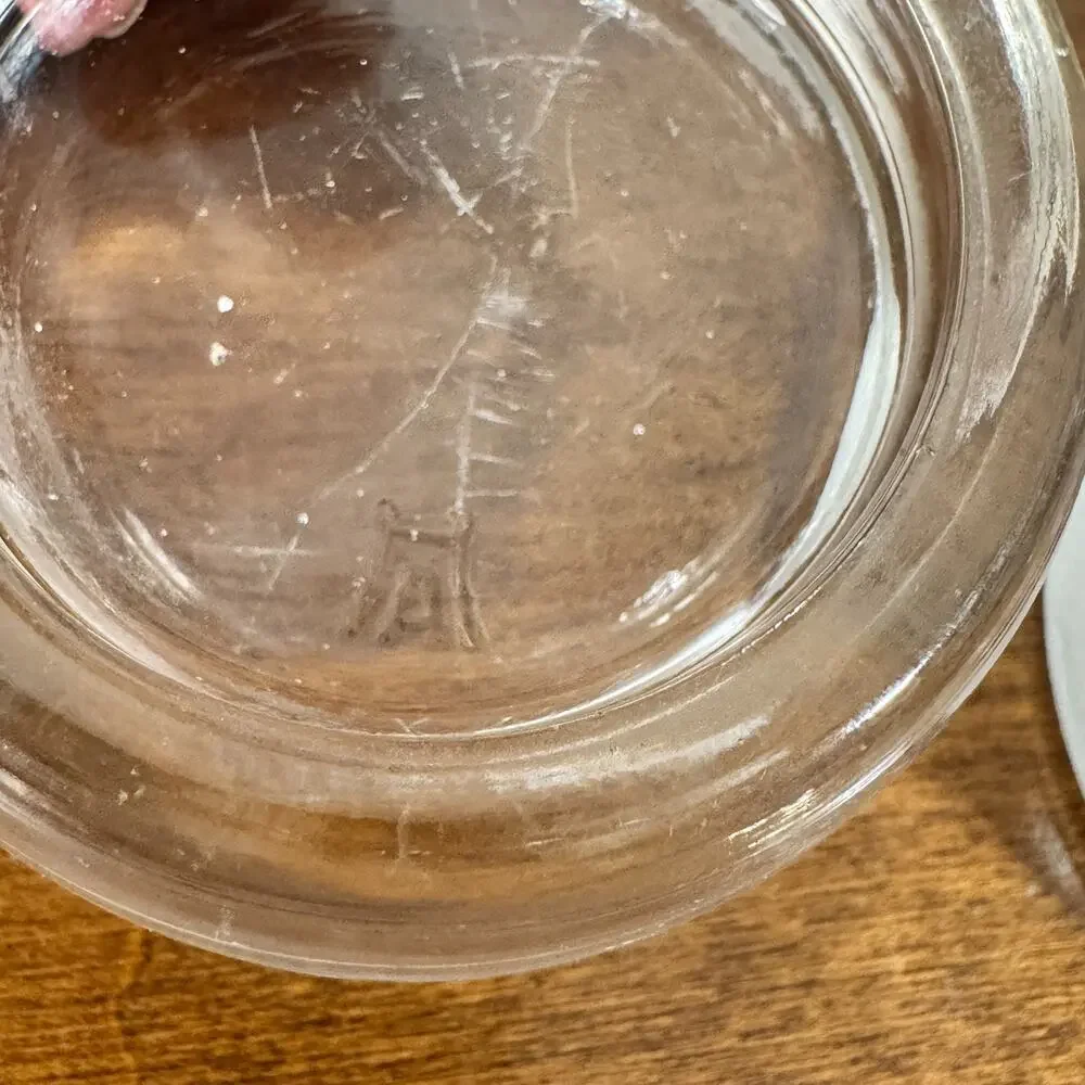 Vintage Hazel Atlas Clear Glass Furniture Coasters Caster Crystal Rock Holders